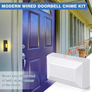 Saillong Wired Door Bell Chime Kit with 16V 10VA Two Note Lighted Metal Doorbell - Like New