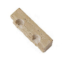 PHINILUX MARBLE TAPER CANDLE HOLDER,TRAVERTINE STONE 4.72"L X 1.38"W X 3.15"H - Like New