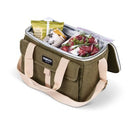 IGLOO NOSTALGIA LUNCH SACK, INSULATED POLYESTER CANVAS WITH FRONT POCKET - OLIVE - Brand New