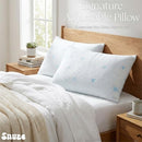 SNUZE SIGNATURE ADJUSTABLE BED PILLOW MEDIUM FIRM PILLOW QUEEN SIZE 20"x30" - Like New