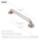 Moen Home Care Grab Bar for Bathtub and Shower R8936P - NEW - Brand New
