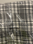 APPAREL APPEREL 10W MENS FLANNEL - LIGHT GRAY WHITE - MEDIUM - Brand New