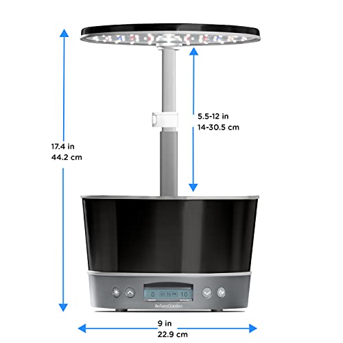 AEROGARDEN HARVEST ELITE 360 SYSTEM LED GROW LIGHT HERB KIT 100693 - Platinum Like New