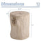 AQUILLA Rustic Stump Side Table, Wood-Look End Table, Stump Accent Table Stool - Like New