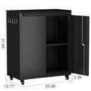 GREATMEET 32" H Lockable Storage Cabinet, Small Locking Cabinet with Doors - Brand New