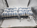 Arlee Home Fashions Cottage Check Chair Cushions, Set of 4 - Slate - Brand New