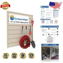 SLATWALL CUSTOMIZABLE SLATWALL STORAGE PANELS - 4FT X 4FT - BEIGE - Like New