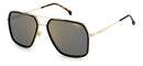 CARRERA 273 MATTE BLACK GOLD FRAME HAVANA ARMS GRAY GOLD MIRROR LENSES 59-17-150 - Like New