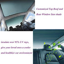 Topfit Sunroof Sunshade Compatible with Tesla Model 3 2 of Set Black - Brand New