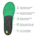 Superfeet RUN Comfort Carbon Fiber Orthotic Insoles High Arch Support - CITRON - Like New