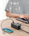 Anker USB Power Strip Surge Protector300J 5ft Extension Cord Flat Plug - Black - Like New