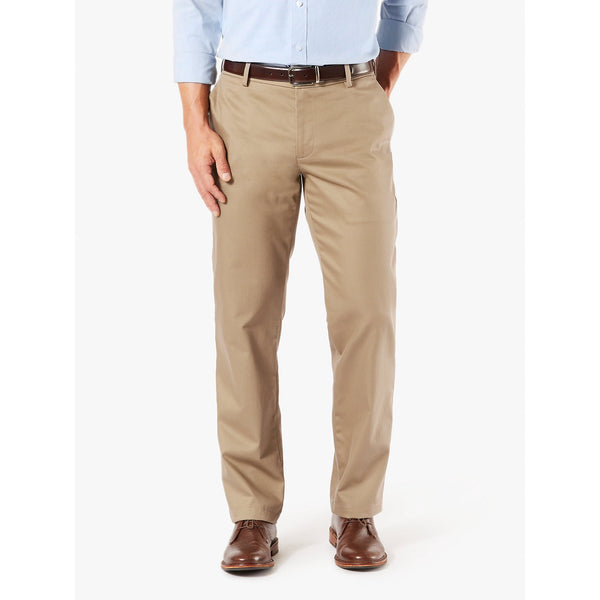 DOCKERS MEN'S SIGNATURE STRAIGHT NO CREASE - SIZE 36WX32L - NEW BRITISH KHAKI - Brand New