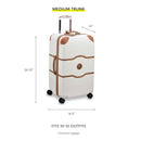 DELSEY PARIS CHATELET AIR 2.0 HARDSIDE TRUNK SPINNER WHEELS CHECKED 40167681802 - Like New