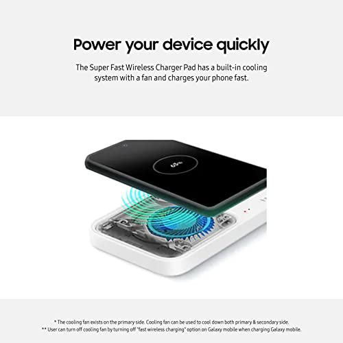 SAMSUNG EP-P5400 WIRELESS CHARGING PAD 15 WATT 2.77 A AFC - WHITE - Like New