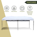 ARROWHEAD OUTDOOR 10’x20’ Pop-Up Canopy & Instant Shelter KGS0390U - WHITE - Like New