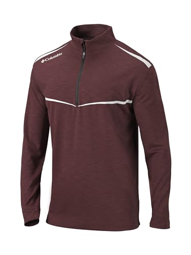 Columbia Golf Omni-Wick Scorecard 1/4 Zip Pullover (Large, Deep Maroon) - Brand New