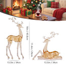 18" Tall Acrylic Christmas Reindeer Figurines Statues Sculpture B0FK39FY49 -NEW - Brand New
