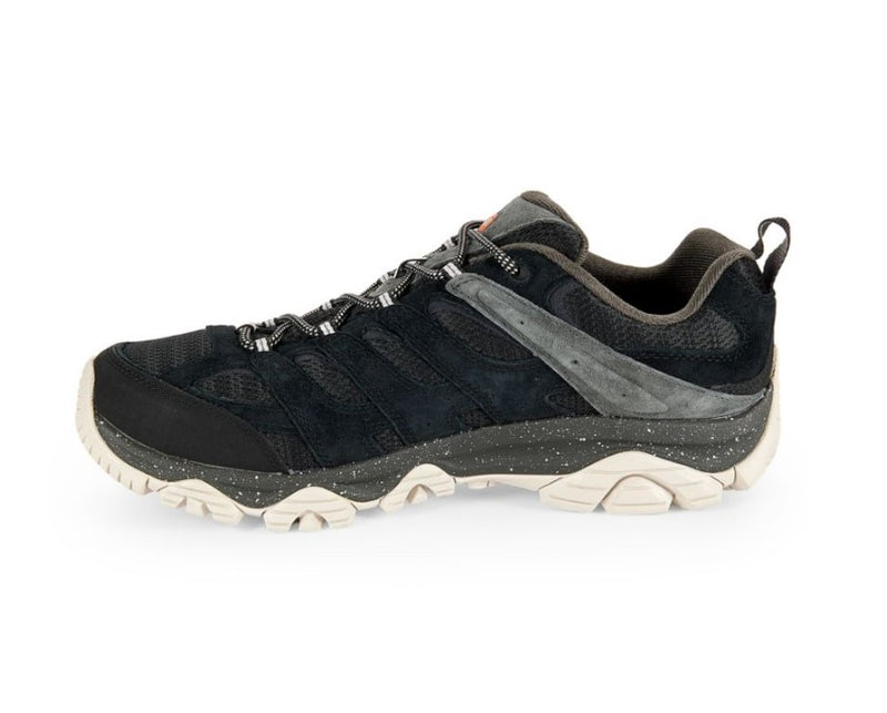 J036281W MERRELL MENS MOAB 3 HIKING SHOE - BLACK - 10.5 WIDE - Like New