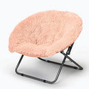 URBAN SHOP PINK MONGOLIAN FOLDING SAUCER CHAIR K656241 - PINK - Like New