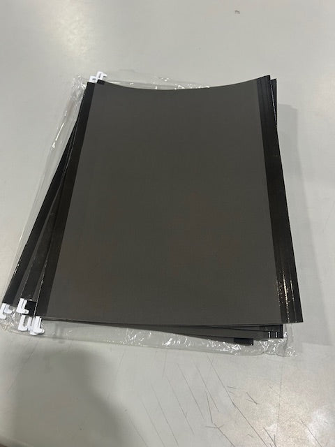 GENERIC PACK OF 5 GRAY FILE HOLDERS - GRAY - Like New