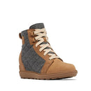 088233 SOREL WOMEN'S EVIE II NW LACE BOOTS - VELVET TAN, GUM - SIZE 8 - Like New
