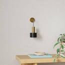 Set of 2 Battery Operated Wall Lights with Remote, Black Modern - Scratch & Dent