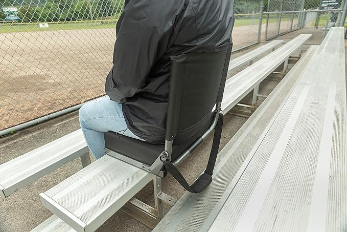 Cascade Mountain Tech Deluxe Stadium Seat One Size Black Ultra Padded - Black - Like New