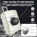 AXIDOU 20" HARDSHELL CARRY-ON LUGGAGE - WHITE - Like New