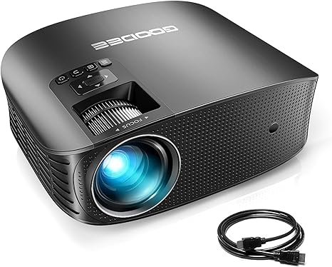 GooDee Projector Dolby Native 1080P 15000L Outdoor Movie 230" YG600 - Black Like New