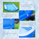 OLYMSOLD Inflatable Swimming Pool Large Blow up 150 x 72 x 22 inch - Blue - Brand New