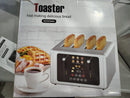 WUNLY SMART DIGITAL 4-SLICE TOUCHSCREEN TOASTER WIDE SLOTS DUAL CONTROL - SILVER - Like New