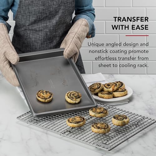 KitchenAid 10x15in Nonstick Aluminized Steel Cookie Slider - Contour Silver - Like New