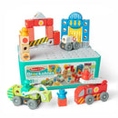 MELISSA & DOUG BLOCKABLES DELUXE CITY SNAP MIX MATCH BUILDING - Scratch & Dent