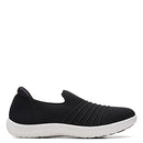 CLARKS WOMEN'S ADELLA STEP SNEAKER SIZE: WOMEN 8.5 BLACK/WHITE - Like New