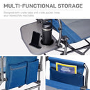EVER ADVANCED Camping Directors' Chair with Side Table Portable Folding Chair - Like New