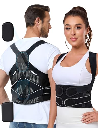 ENTHRA POSTURE CORRECTOR WITH BIONIC SYSTEM PRECISE BACK SUPPORT SIZE: M - BLACK - Like New