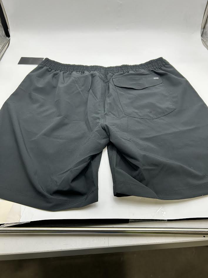 HURLEY SOLID VOLLEY SWIM SHORT - SIZE: MEN XL - BLACK - Brand New