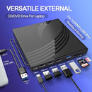 BPAKDU EXTERNAL CD/DVD DRIVE FOR LAPTOP WITH CARRYING CASE,DVD PLAYER - BLACK - Like New