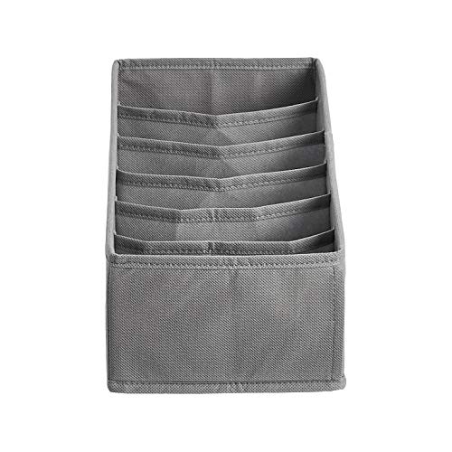AMAZON BASICS UNDERWEAR DRESSER DRAWER ORGANIZERS, PACK OF 2 - GRAY - Like New