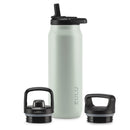 ZULU BASE STAINLESS STEEL WATER BOTTLE 40OZ SAGE GREEN 082-04-5981-SAGE/GREEN - Like New