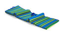 Camco 9' x 12' Handy Mat with Strap - Blue, Green, and Yellow Striped Pattern - Brand New