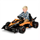 HYPER MCLAREN FORMULA F1 RACE CAR 12V BATTERY-POWERED VEHICLE , ORANGE/BLACK - Like New