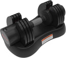 BPULSE 12.5KG/27.5LB ADJUSTABLE DUMBBELL WITH HANDLE AND WEIGHT PLATE - BLACK - Like New