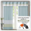 MADISON PARK AMHERST 84 PANEL POLYONI PINTUCK WINDOW CURTAIN MULTICOLOR - Like New
