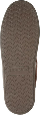 DOCKERS MEN'S MOCCASIN SLIPPER MEMORY FOAM - SIZE: MEN 12 - BROWN/WHITE - Like New
