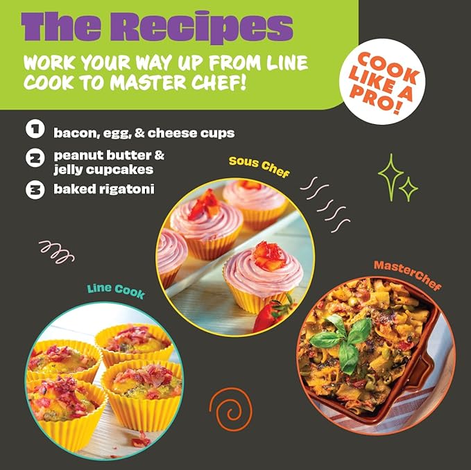 MasterChef Junior Breakfast Cooking Set 6 Pc Kit For Kids MTC-6P - Mint Like New