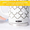 BELLA Electric Kettle & Tea Pot , 1.2 Liter - Silver Tile Pattern - Like New