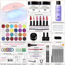 Morovan acrylic nail kit - flame red - Brand New