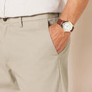 AMAZON ESSENTIALS MENS CLASSIC-FIT WRINKLE-RESISTANT FLAT-FRONT CHINO - BEIGE - Like New