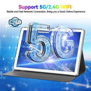 MEIZE 10.1" Widescreen Tablet, Android 13, Octa-Core 128GB + 16(8+8)GB - WHITE - Like New